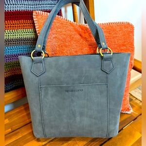 Portland Leather Charcoal Tote Bag